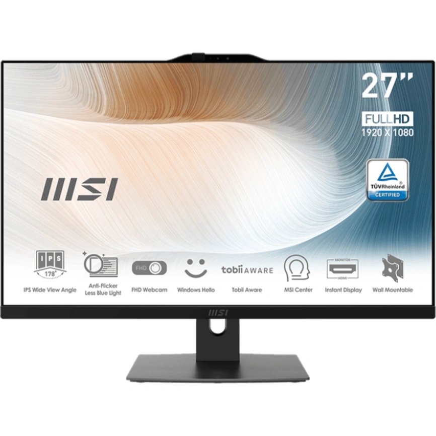Моноблок MSI Modern AM272 12M-421XRU 27 FHD/ i7-1260P/16GB/512GB SSD (9S6-AF8211-421) Black фото 1