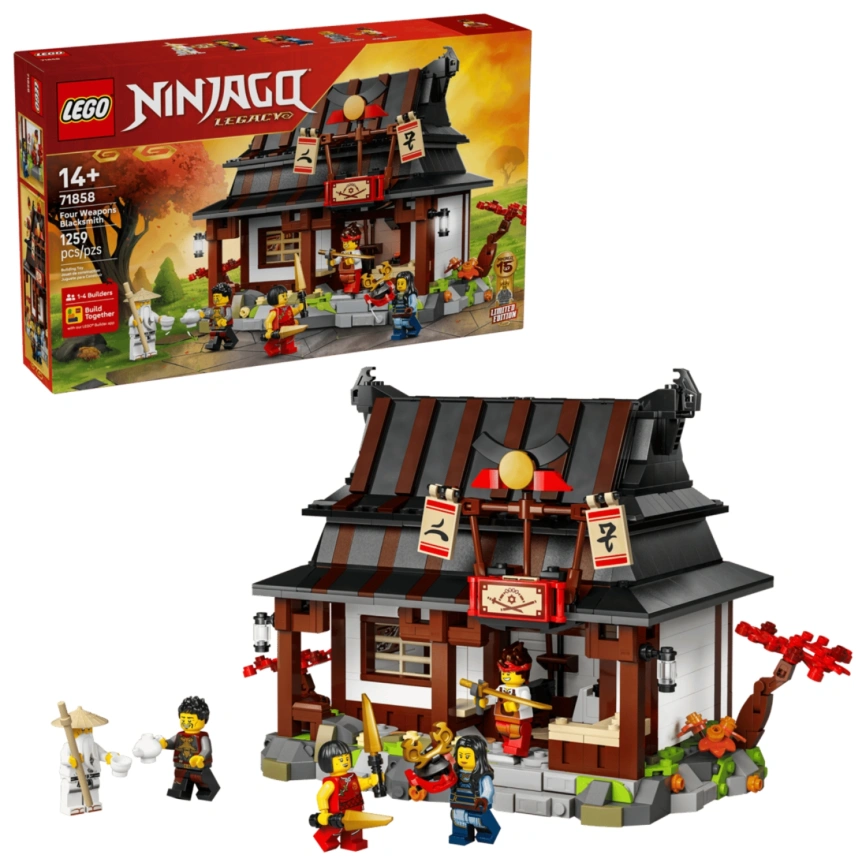 Конструктор LEGO NINJAGO Four Weapons Blacksmith 15th Anniversary 71858 фото 1