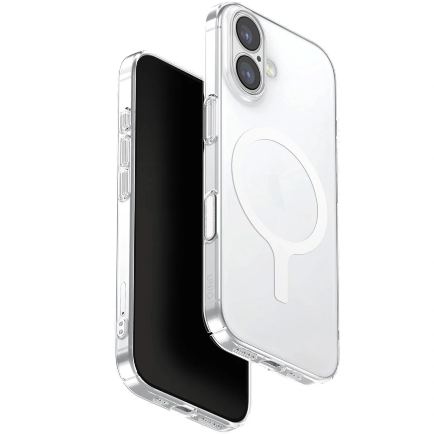 Чехол Uniq AirSuit Ultra Slim Case with MagClick для iPhone 17 Glossy Clear/White фото 1