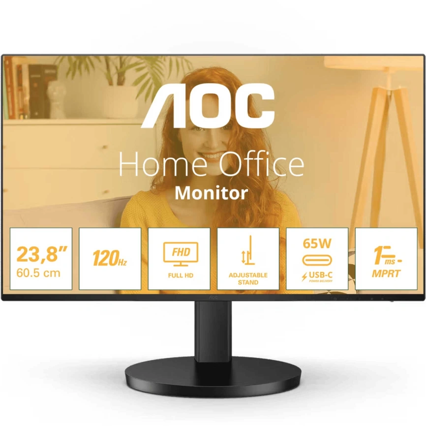Монитор AOC 27" 27B3CF2 IPS Black фото 1