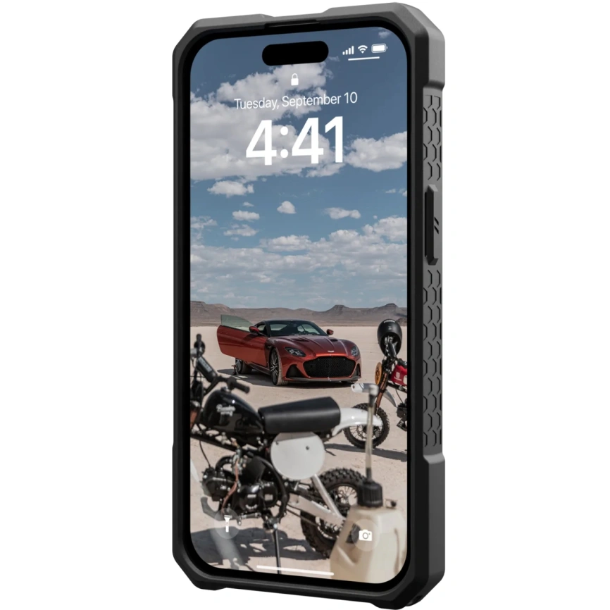 Чехол UAG Monarch Pro with MagSafe для iPhone 15 Kevlar Black (114219113940) фото 5