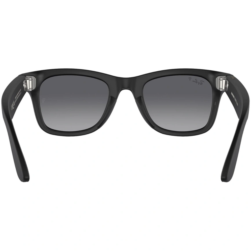 Умные очки Ray-Ban Wayfarer Matte Black/Polar (RW4008) M Gradient Graphite фото 4