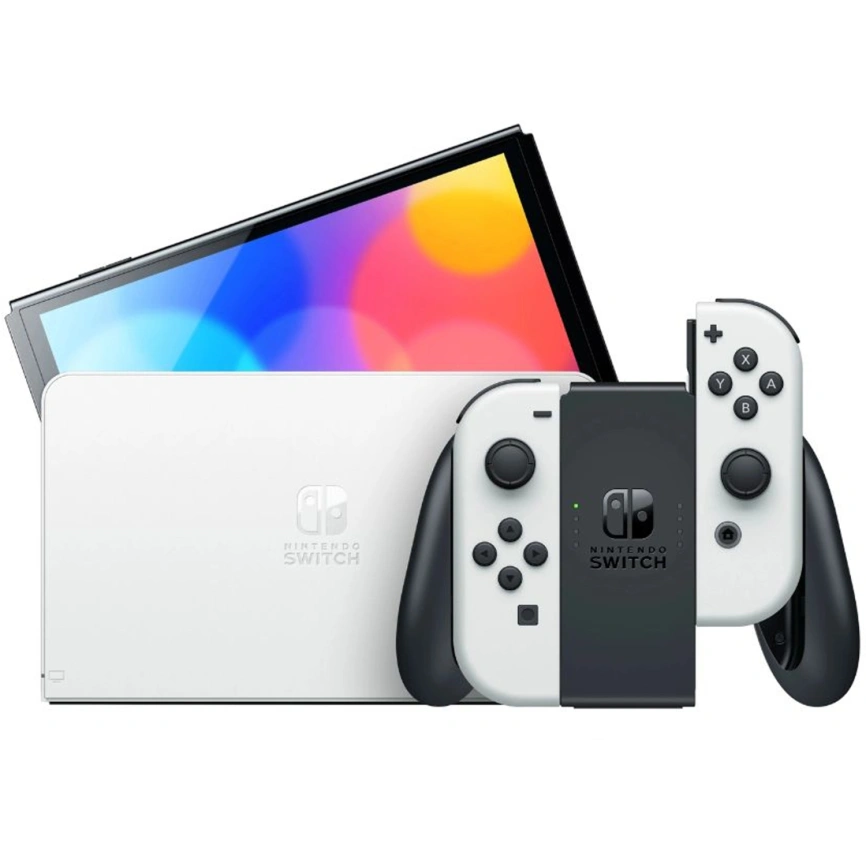 Игровая приставка Nintendo Switch OLED 64GB White фото 1