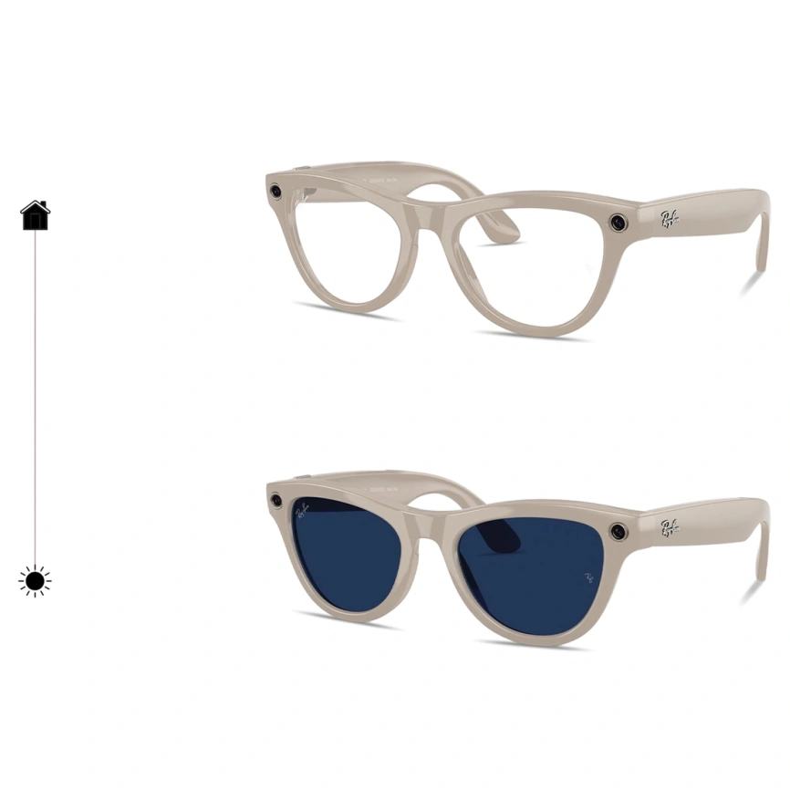 Умные очки Ray-Ban Skyler Shiny Chalky Gray/Transitions (RW4010) M Sapphire фото 2