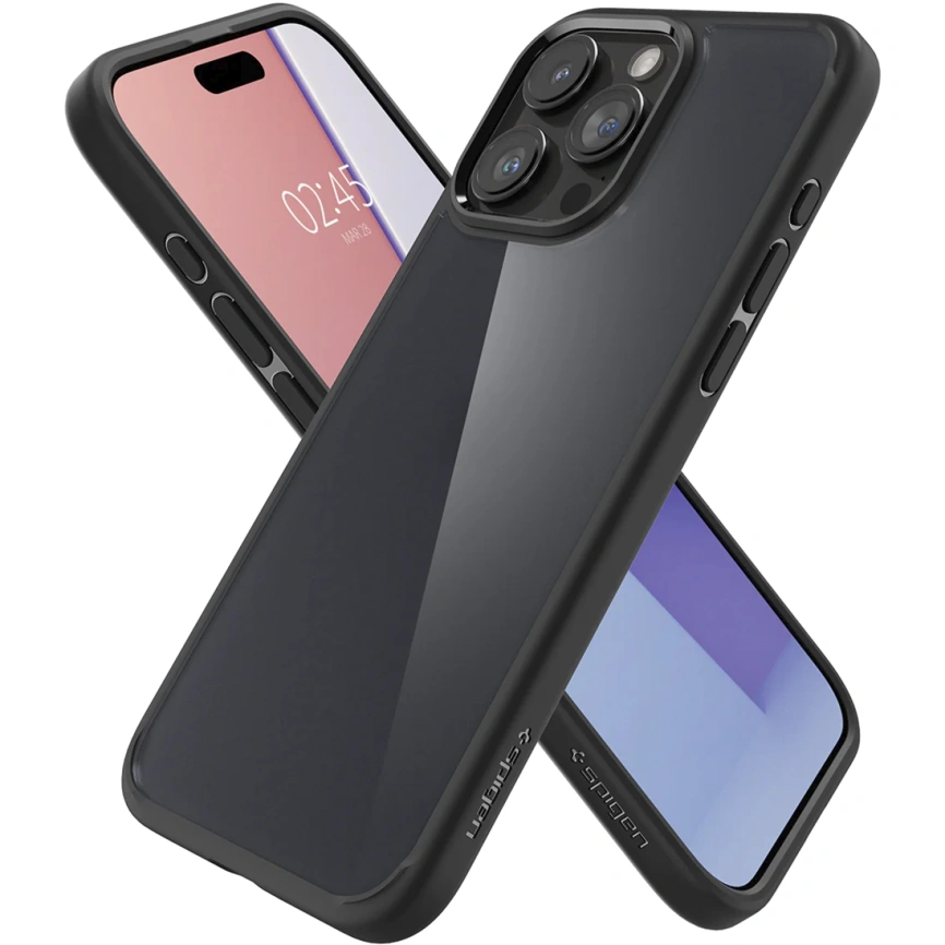 Чехол Spigen Ultra Hyibrid для iPhone 15 Pro (ACS06709) Frost Black фото 3