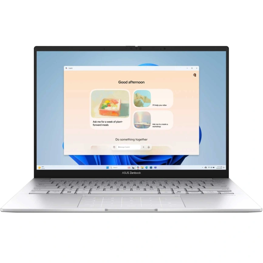 Ноутбук ASUS Zenbook 14 UX3405CA-PP682X 14 OLED/ i9-285H Ultra/32GB/1TB SSD (90NB14W2-M010D0) Foggy Silver фото 2