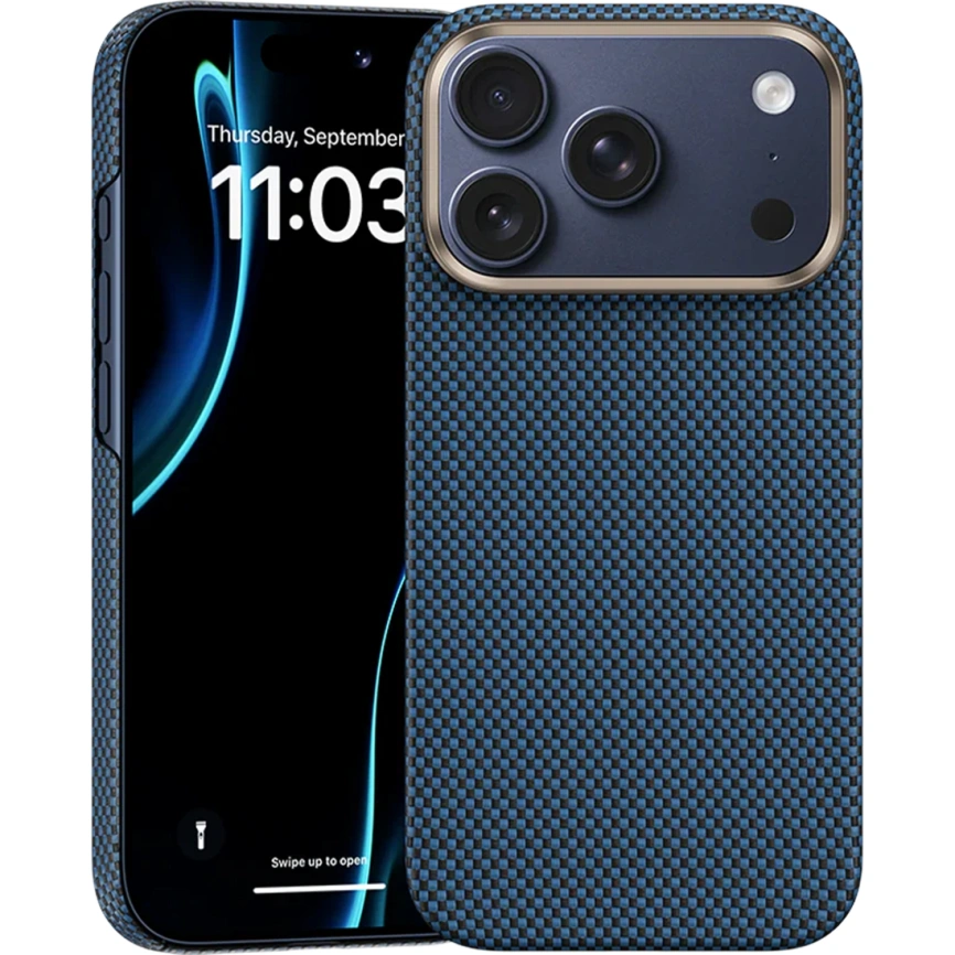 Чехол Benks ArmorTint Case built with Kevlar для iPhone 17 Pro Max StarLight Blue фото 3