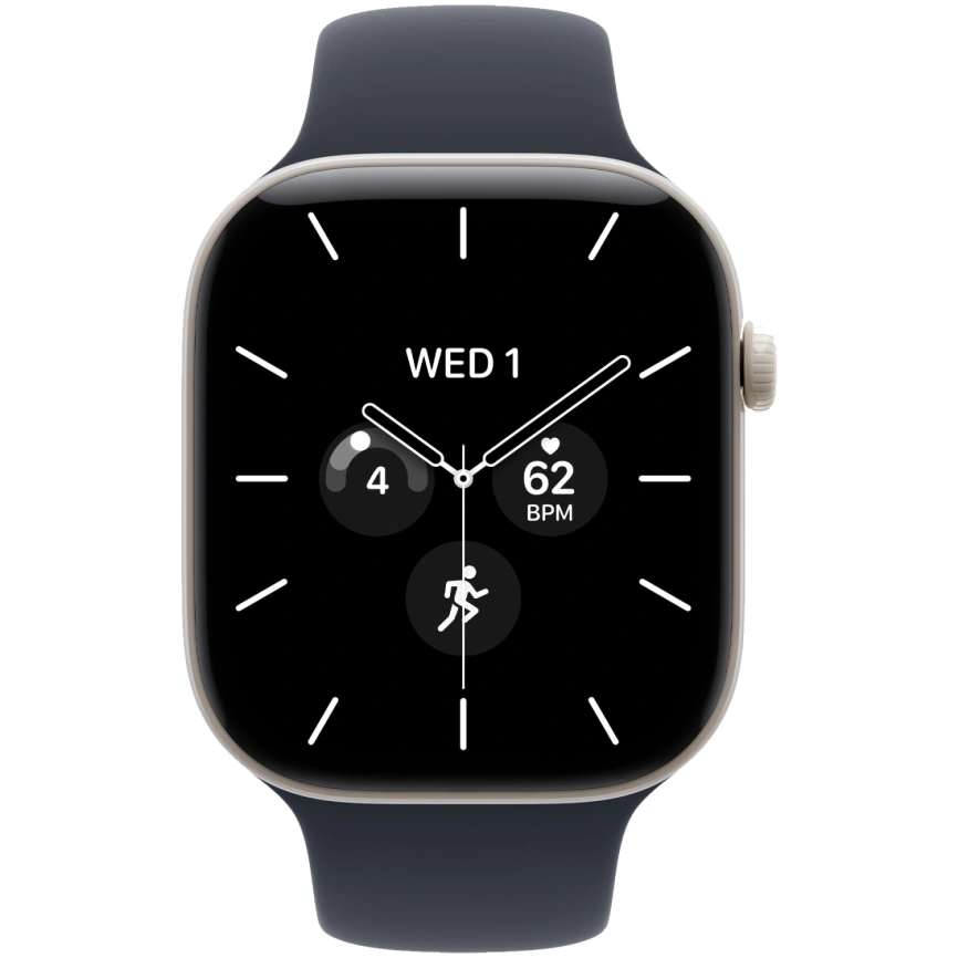 Смарт-часы Apple Watch Series 12 42mm Pearl White Ceramic Case with Navy Blue Sport Band M/L фото 3