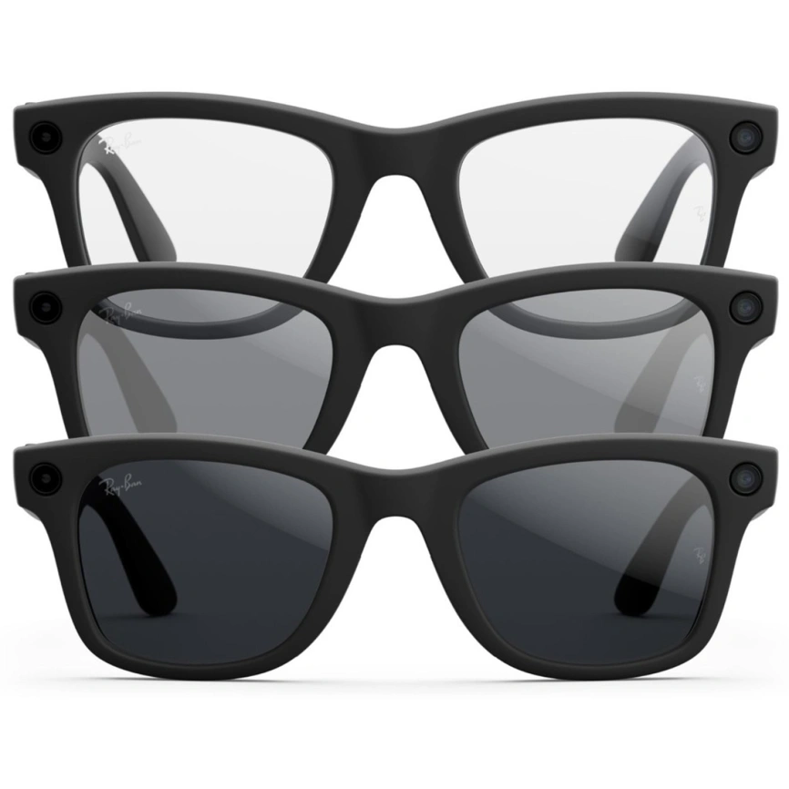 Умные очки Ray-Ban Wayfarer (Gen 2) Matte Black/Transitions (RW4012) M Grey фото 3