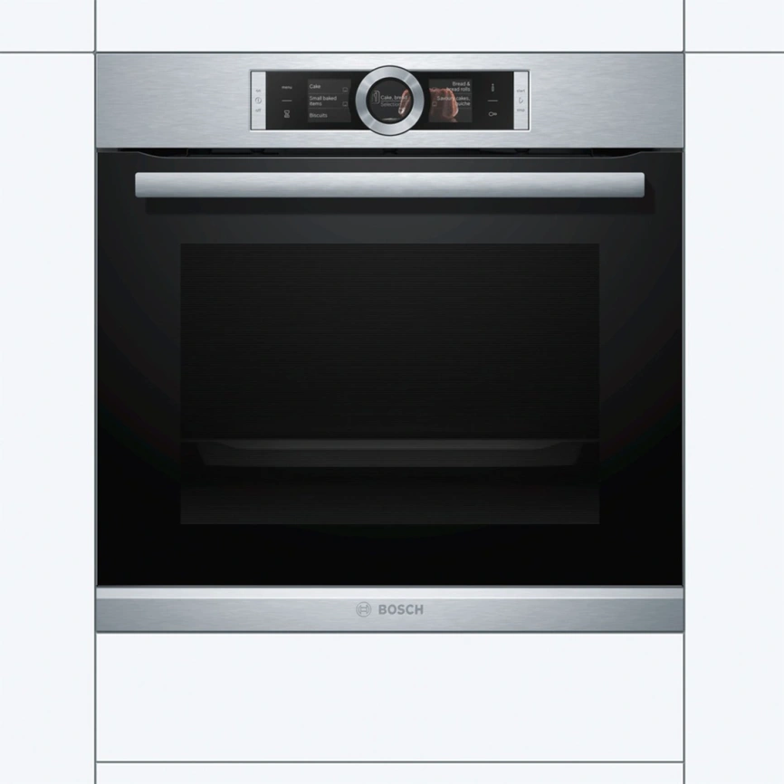 Электрический духовой шкаф Bosch Serie 8 HBG636ES1 Silver фото 3