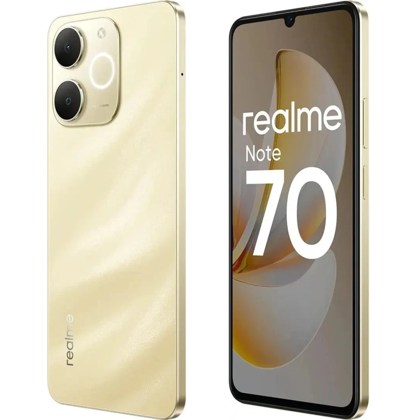 Смартфон Realme Note 70 6/128Gb Beach Gold фото 3