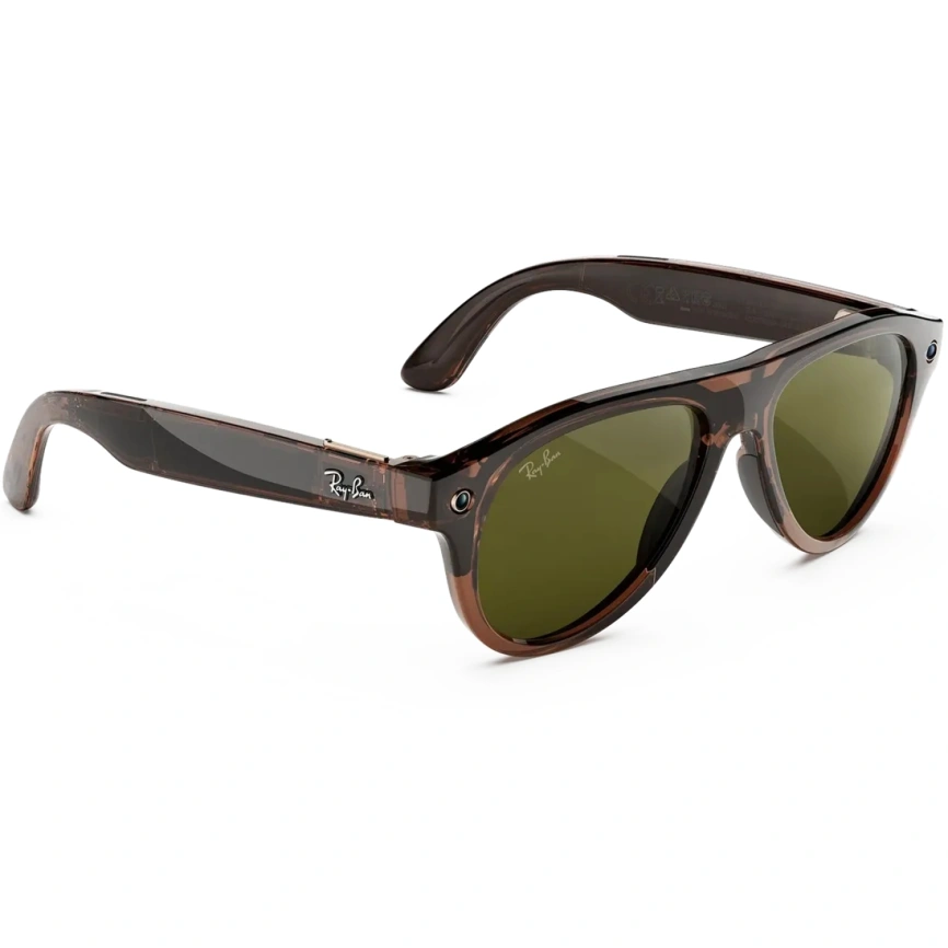 Умные очки Ray-Ban Aviator (Gen 3) Transparent Umber Standard Transitions Jade фото 2