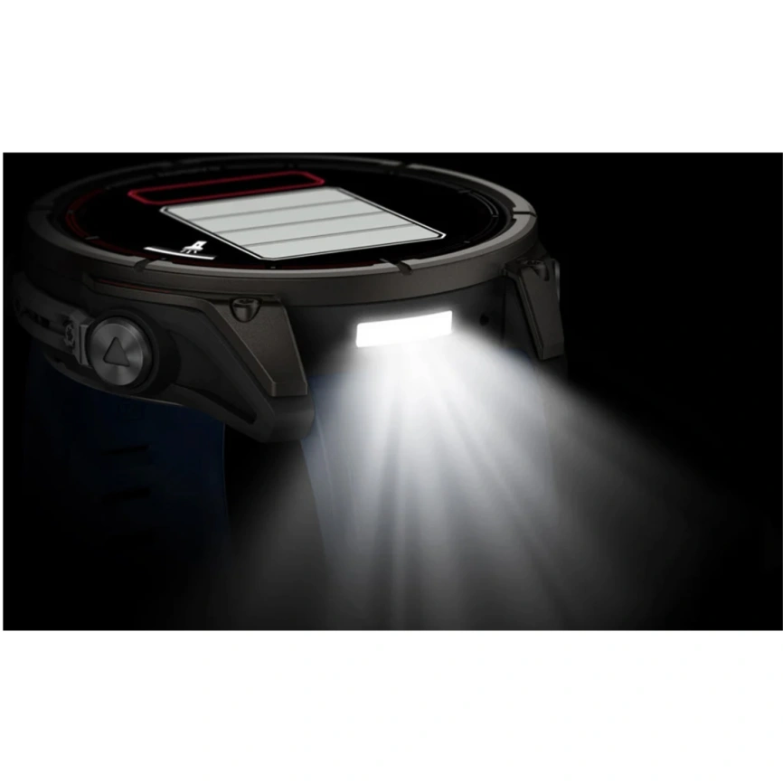 Спортивные часы Garmin Quatix 8 51mm (010-02905-91) Amoled Sapphire Titanium Grey with Blue Band фото 7
