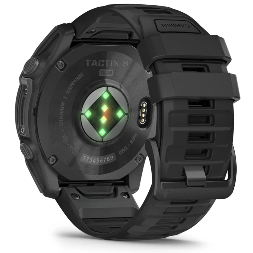 Смарт-часы Garmin Tactix 8 51mm Solar Sapphire Elite Applied Ballistics (010-03407-11) Black фото 2