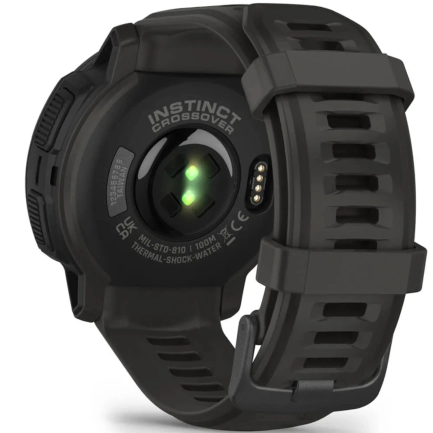 Смарт-часы Garmin Instinct Crossover Solar 45mm Black Band (010-02730-11) фото 2