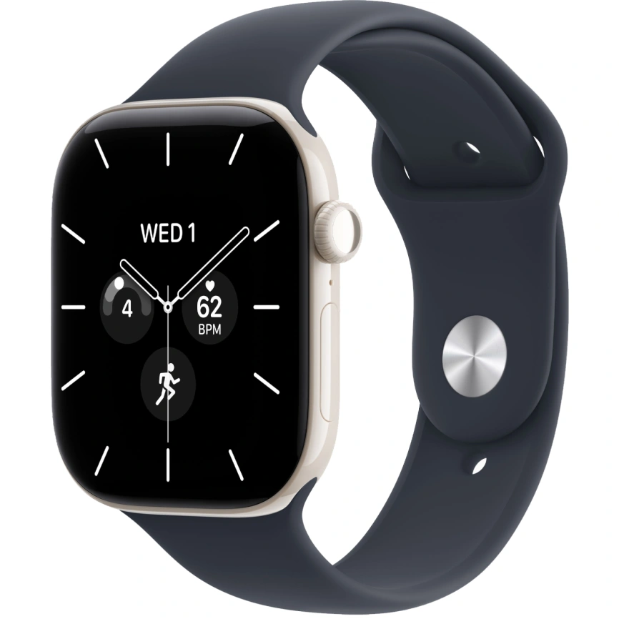 Смарт-часы Apple Watch Series 12 42mm Pearl White Ceramic Case with Navy Blue Sport Band M/L фото 1