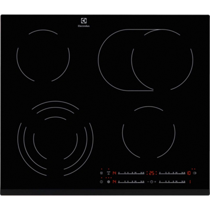 Электрическая варочная панель Electrolux EHF6547FXK Black фото 1