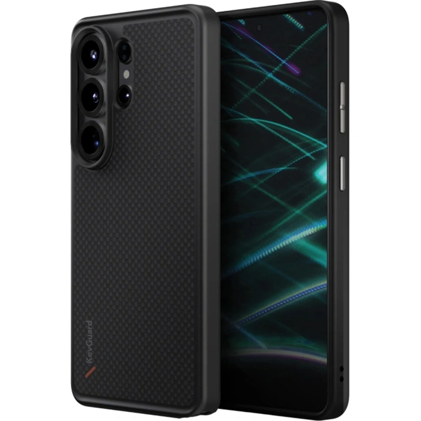 Чехол Uniq Keva Tough Aramid Protective Case для Samsung S26 Ultra Carbon Black (GS26UHYB-KEVAMCBLK) фото 1