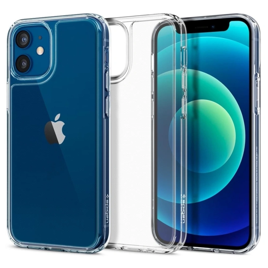 Чехол Spigen Quartz Hybrid для iPhone 12 Mini (ACS01748) Crystal Clear фото 7