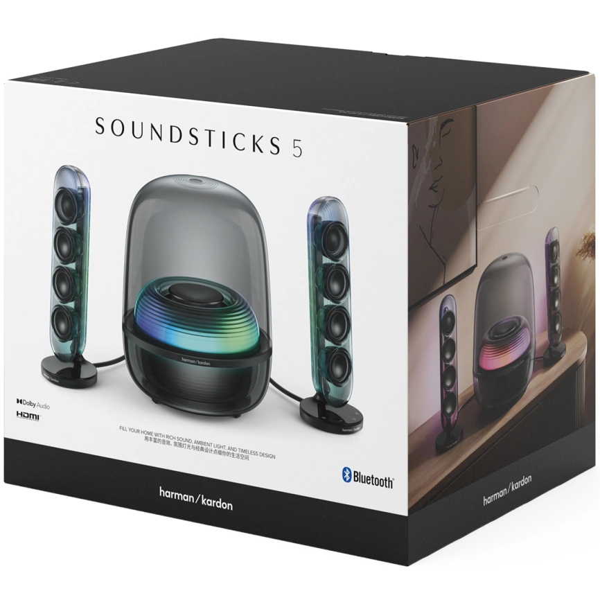 Беспроводная акустика Harman/Kardon SoundSticks 5 Black фото 10