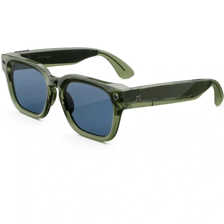 Умные очки Meta Fury Racing Green Standard Light Blue Atlantic фото 1