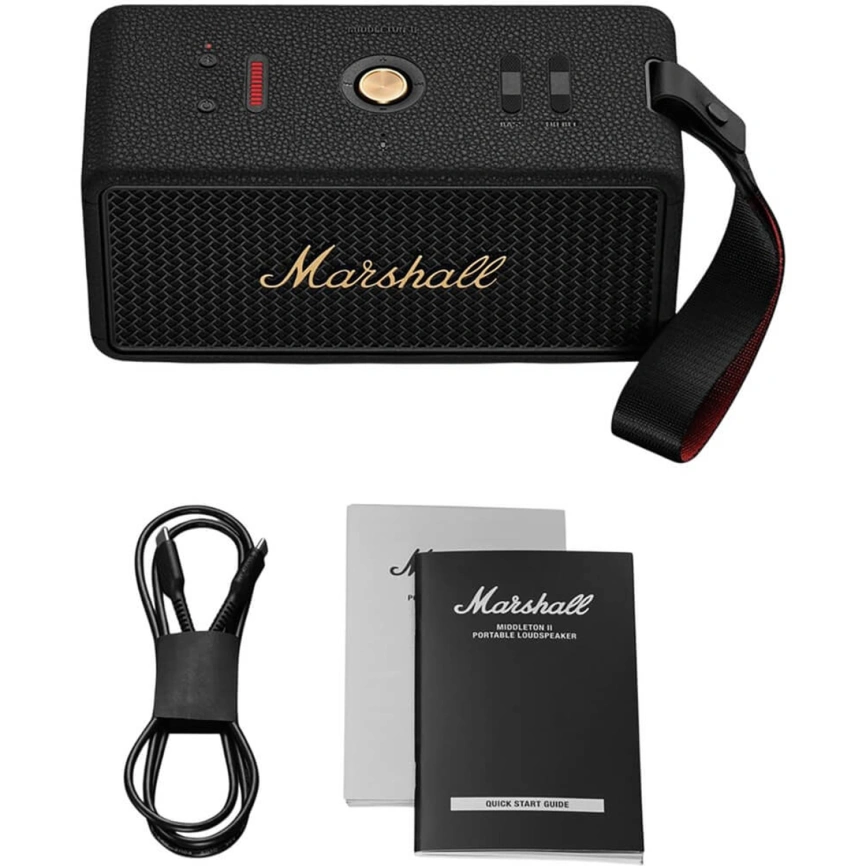Портативная акустика Marshall Middleton II Black and Brass фото 6