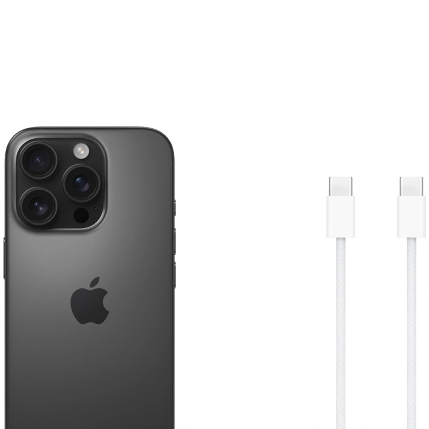 Смартфон Apple iPhone 16 Pro 128Gb Dual Sim Black Titanium фото 5