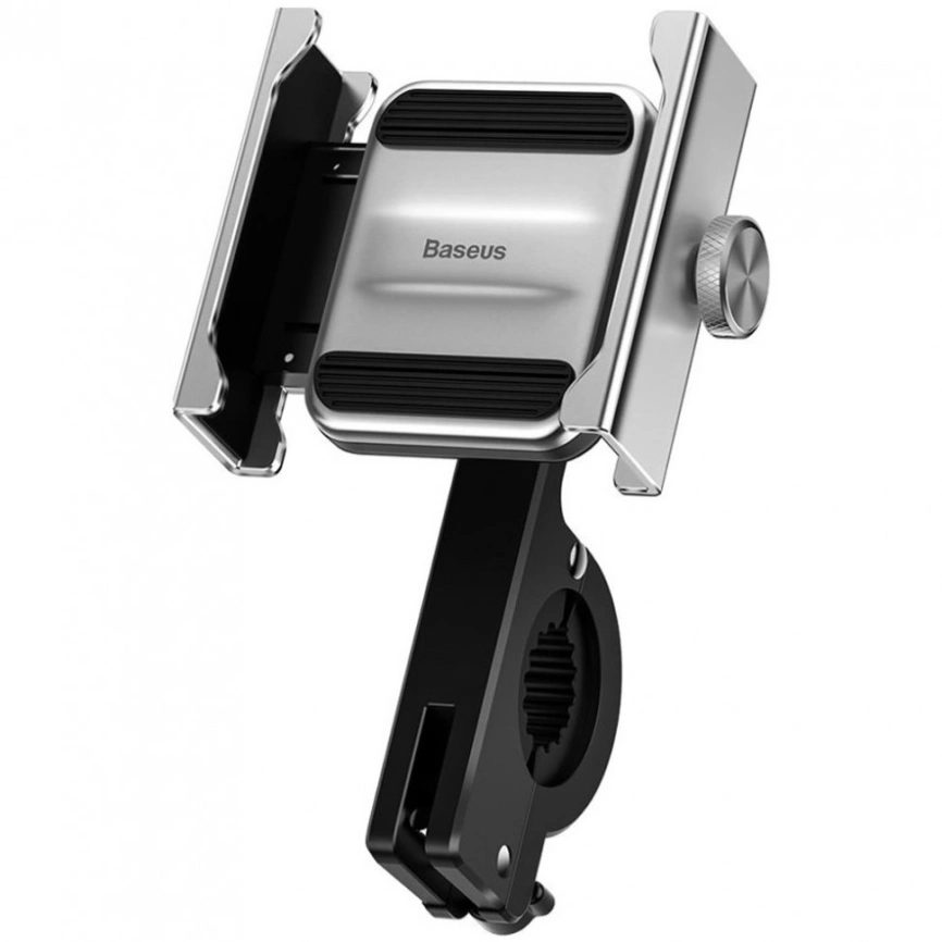 Держатель на руль Baseus Knight Motorcycle Holder CRJBZ-0S Silver/Black фото 1