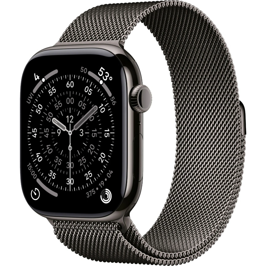 Смарт-часы Apple Watch Series 11 46mm Slate Titanium Case with Slate Milanese Loop M/L фото 1