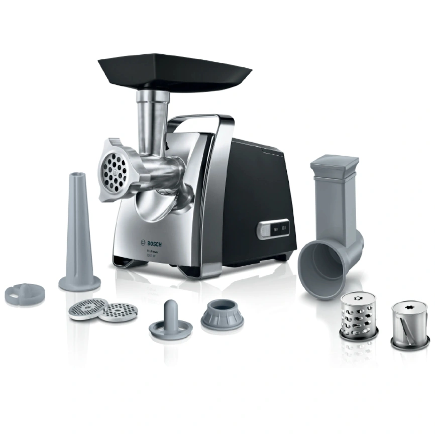 Мясорубка Bosch MFW67440 Black/Silver фото 1