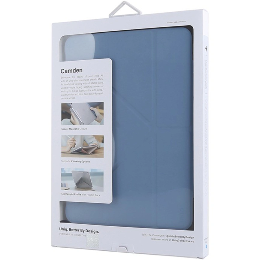 Чехол Uniq Camden для iPad Air 10.9 (2022/20) Northern blue фото 6