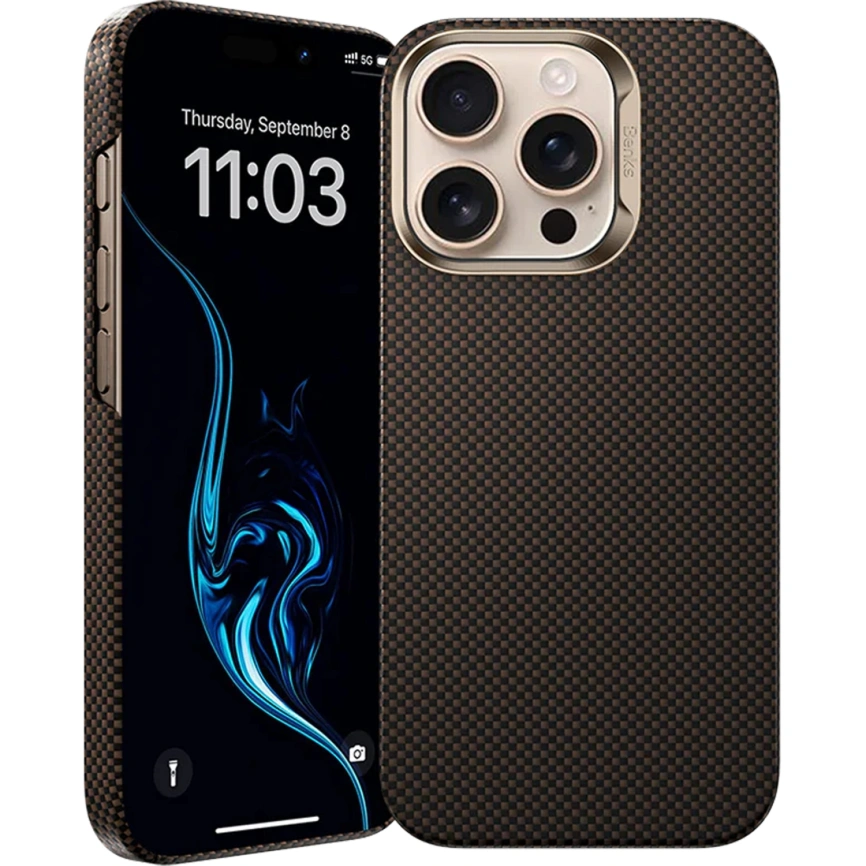 Чехол Benks ArmorTint Case built with Kevlar для iPhone 16 Pro Max Gold фото 1