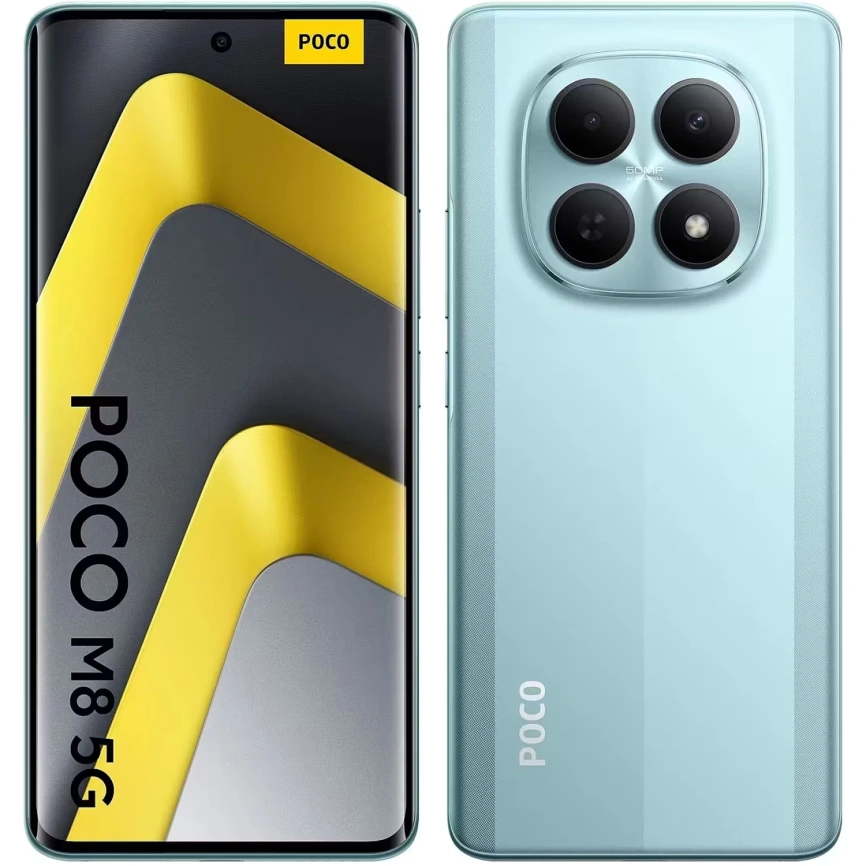 Смартфон Xiaomi Poco M8 5G 8/256Gb Green EAC фото 1