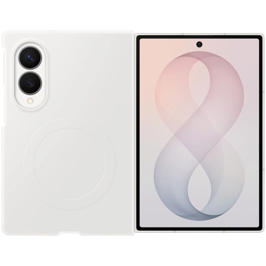Чехол Samsung Silicone Magnet Case для Galaxy Z Fold8 White фото 1