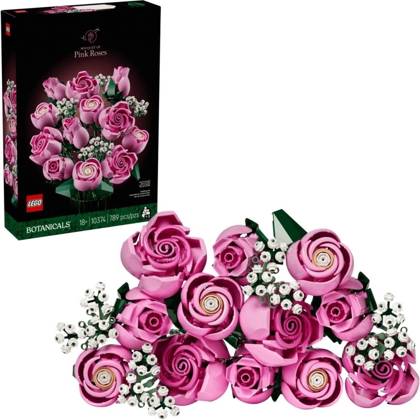 Конструктор LEGO Botanical Bouquet of Pink Roses 10374 фото 1