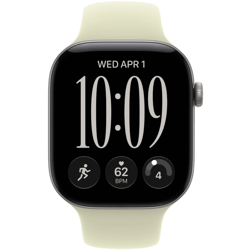 Смарт-часы Apple Watch Series 12 42mm Space Gray Aluminum Case with Pale Succulent Sport Band M/L фото 3