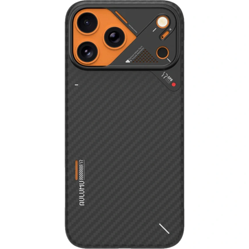 Чехол Aulumu A17 Aramid Fiber Case with MagSafe для iPhone 17 Pro Black фото 4