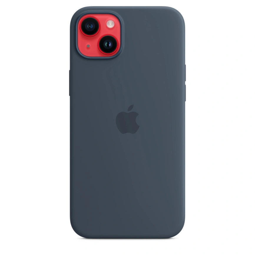 Силиконовый чехол Apple для iPhone 14 Plus Storm Blue фото 3