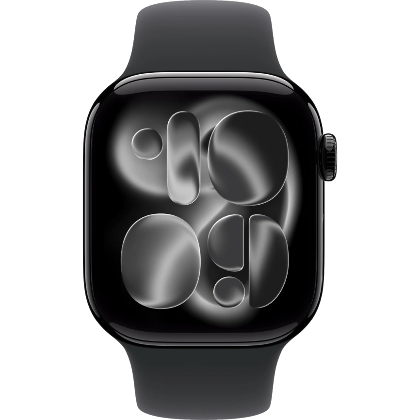 Смарт-часы Apple Watch Series 11 42mm Jet Black Aluminium Case with Black Sport Band M/L фото 3