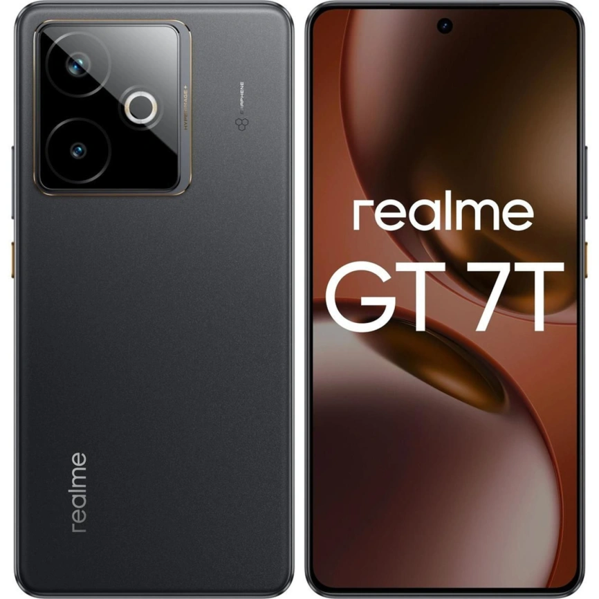 Смартфон Realme GT7T 12/256Gb Obsidian Black фото 6