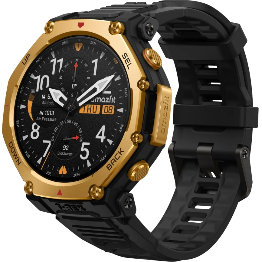 Смарт-часы Amazfit T-Rex 3 Pro 48mm Black Gold фото 1