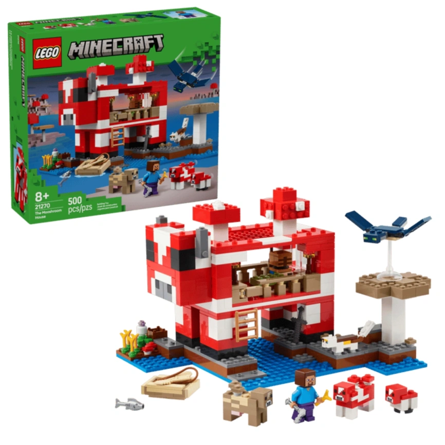 Конструктор LEGO Minecraft The Mooshroom House 21270 фото 1