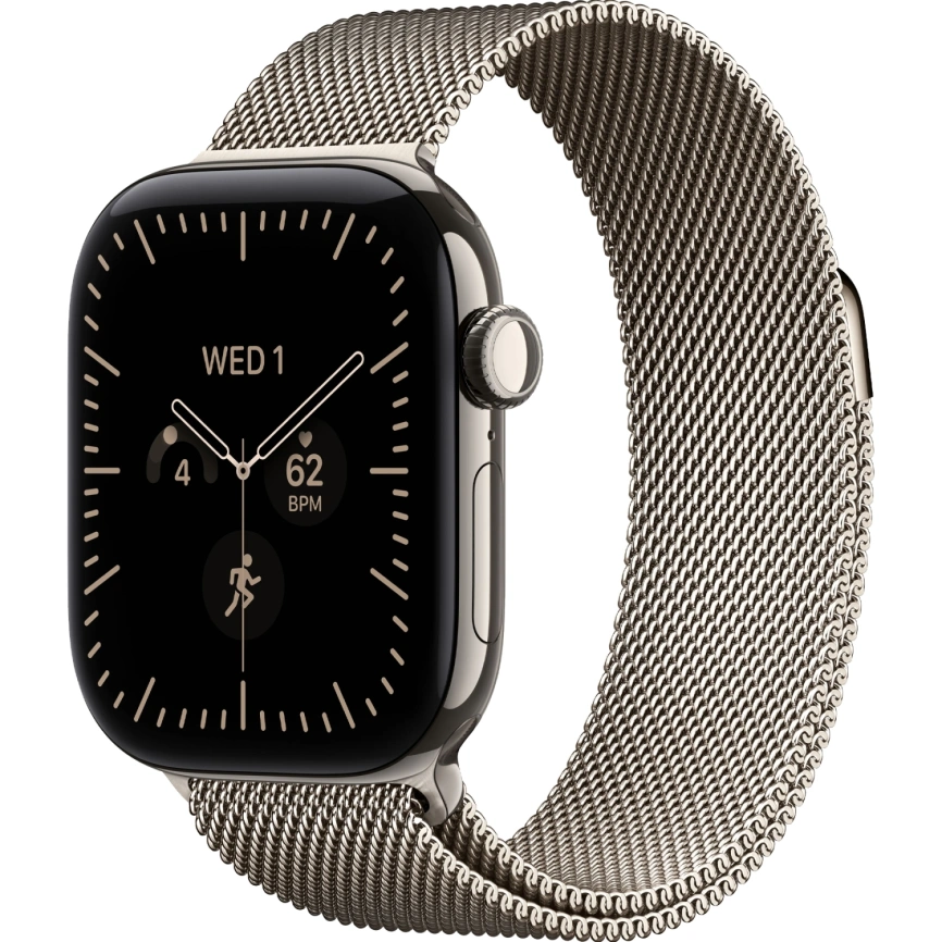 Смарт-часы Apple Watch Series 12 42mm Natural Titanium Case with Natural Milanese Loop фото 1