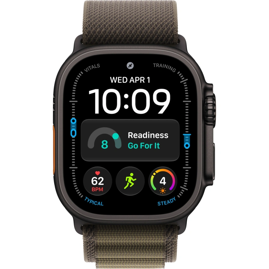 Смарт-часы Apple Watch Ultra 4 (2026) 49mm Black Titanium Case with Dark Olive Alpine Loop L фото 3
