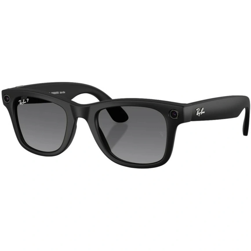 Умные очки Ray-Ban Wayfarer (Gen 2) Matte Black/Polar (RW4012) M Gradient Graphite фото 1