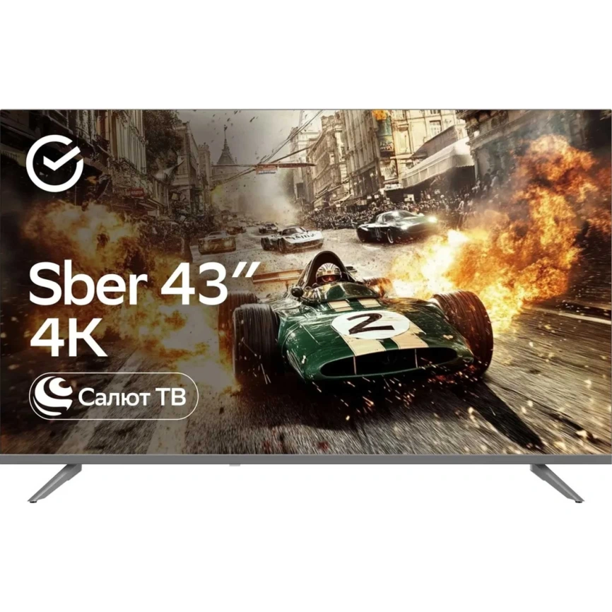 Телевизор Sber 43" LED UHD Салют ТВ (SDX-43U4014) фото 1