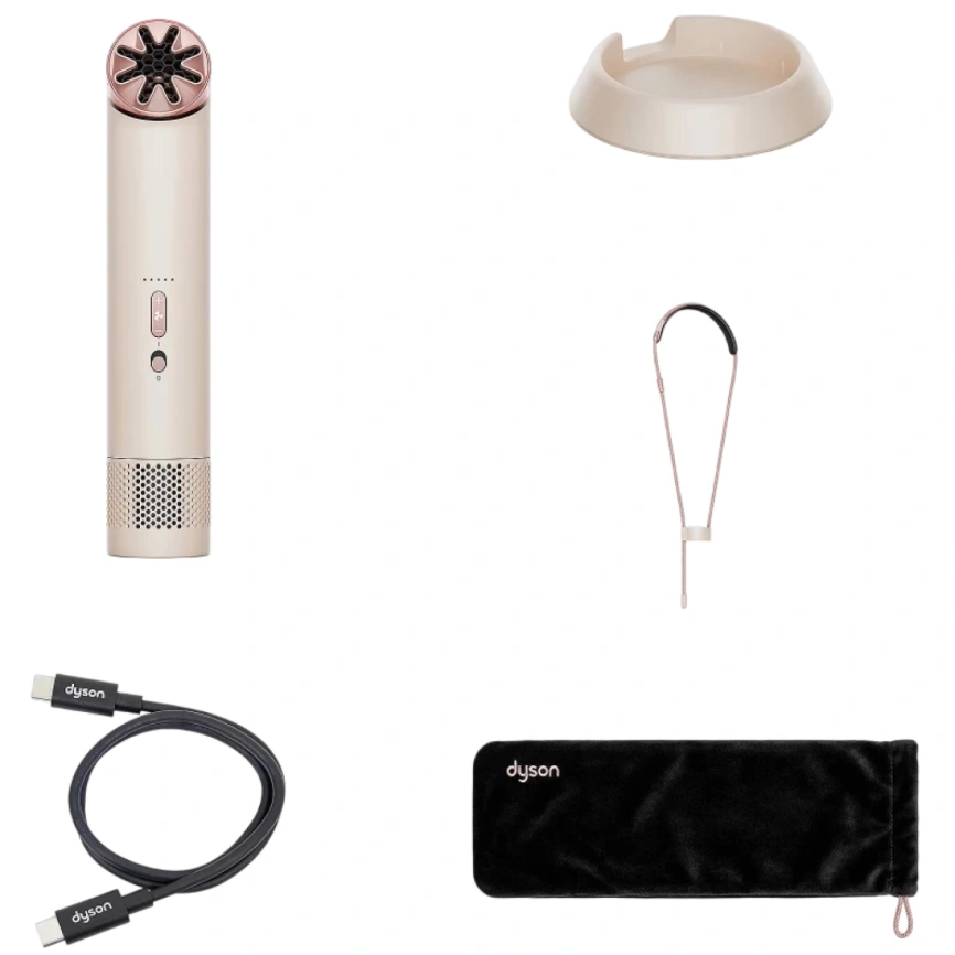 Портативный вентилятор Dyson HushJet Mini Cool Stone/Blush фото 3