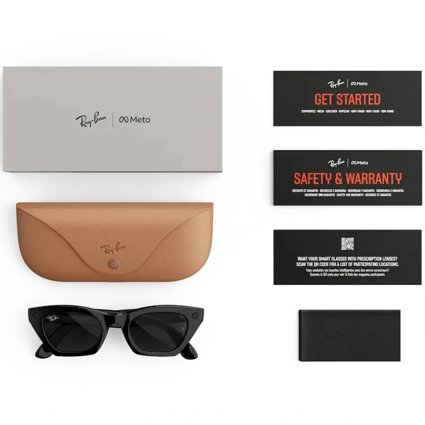 Умные очки Ray-Ban Zena (Gen 3) Shiny Black Standard Grey фото 5