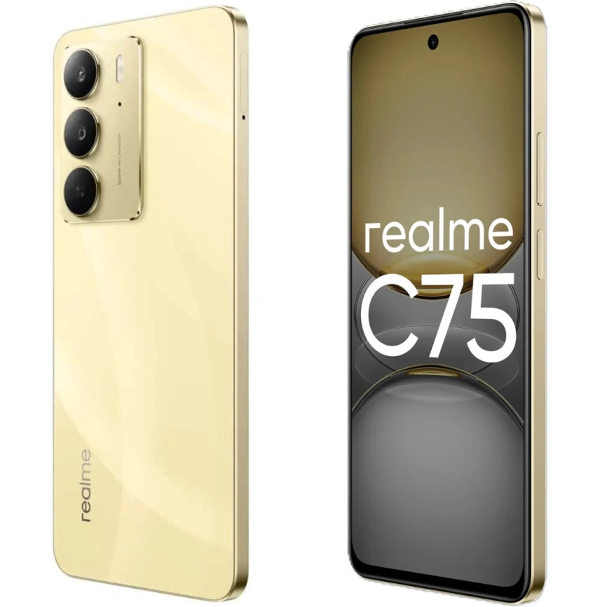 Смартфон Realme C75 8/256Gb Lightning Gold фото 5