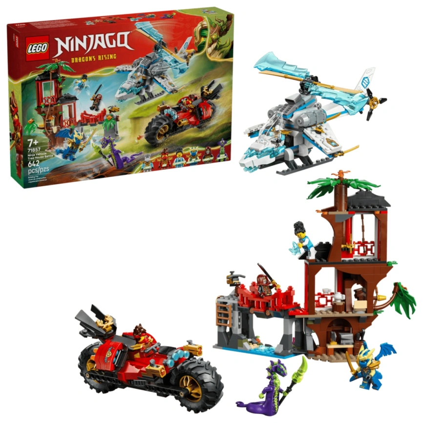 Конструктор LEGO NINJAGO Ninja Vehicle Tree House Battle 71857 фото 1